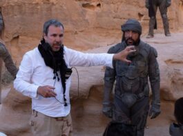 Denis Villeneuve on the set of DUNE