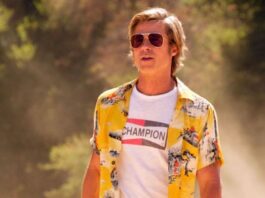 Brad Pitt as Cliff Booth in ONCE UPON A TIME IN HOLLYWOOD