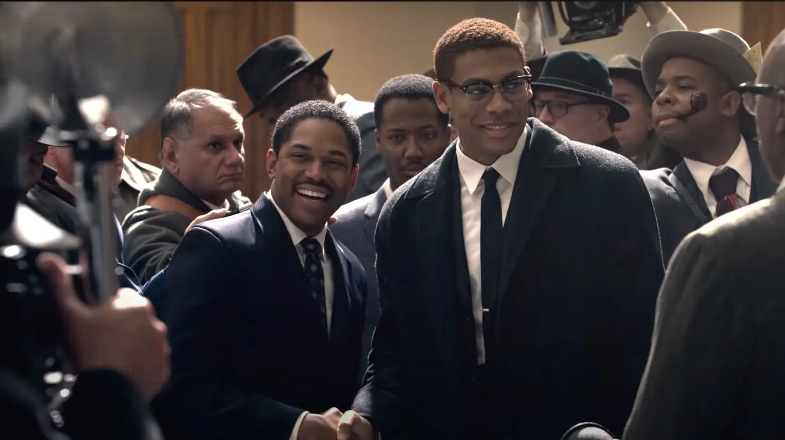 Kelvin Harrison Jr. as MLK Jr., Aaron Pierre as Malcolm X in GENIUS