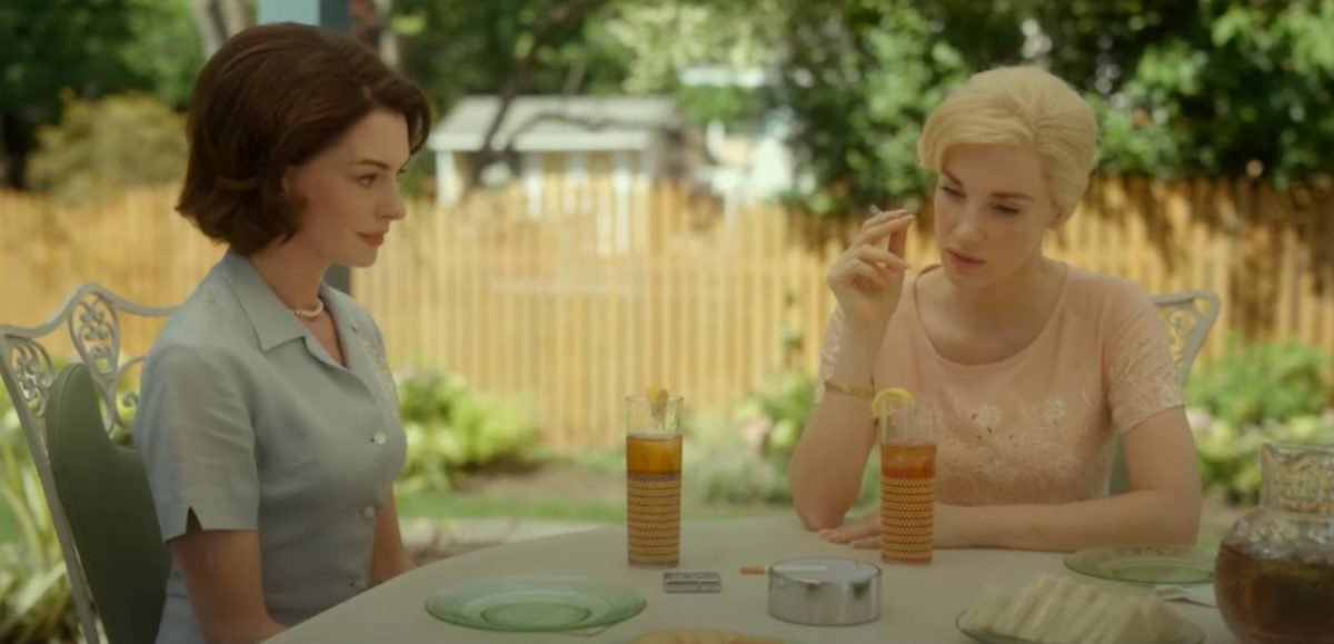 Anne Hathaway and Jessica Chastan in Mother's Instinct