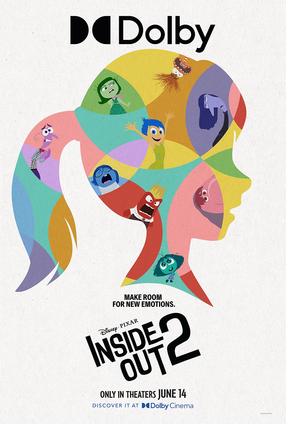 'inside Out 2': Dolby Cinemas Exclusive Poster Has Riley's Emotions 