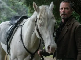 Guy Pearce (and his horse) in THE CONVERT