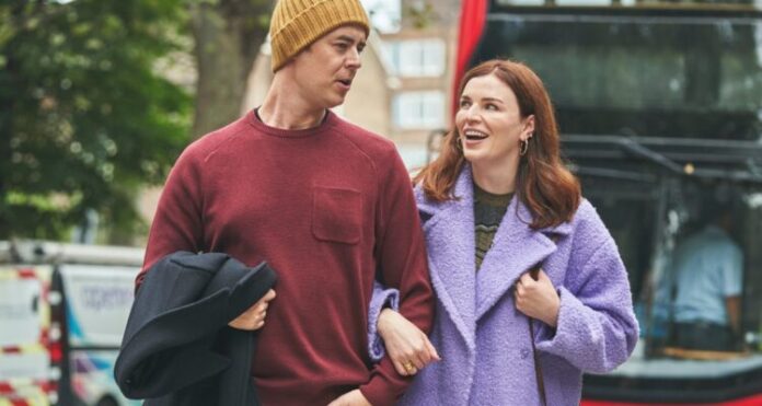 Colin Hanks and Aisling Bea in AND MRS