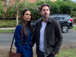 Jordana Brewster and Scott Speedman in CELLAR DOOR