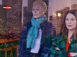 Tilda Swinton and Julianne Moore in THE ROOM NEXT DOOR