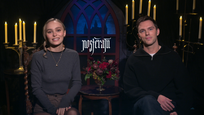 Lily-Rose Depp and Nicholas Hoult talk Robert Eggers' NOSFERATU